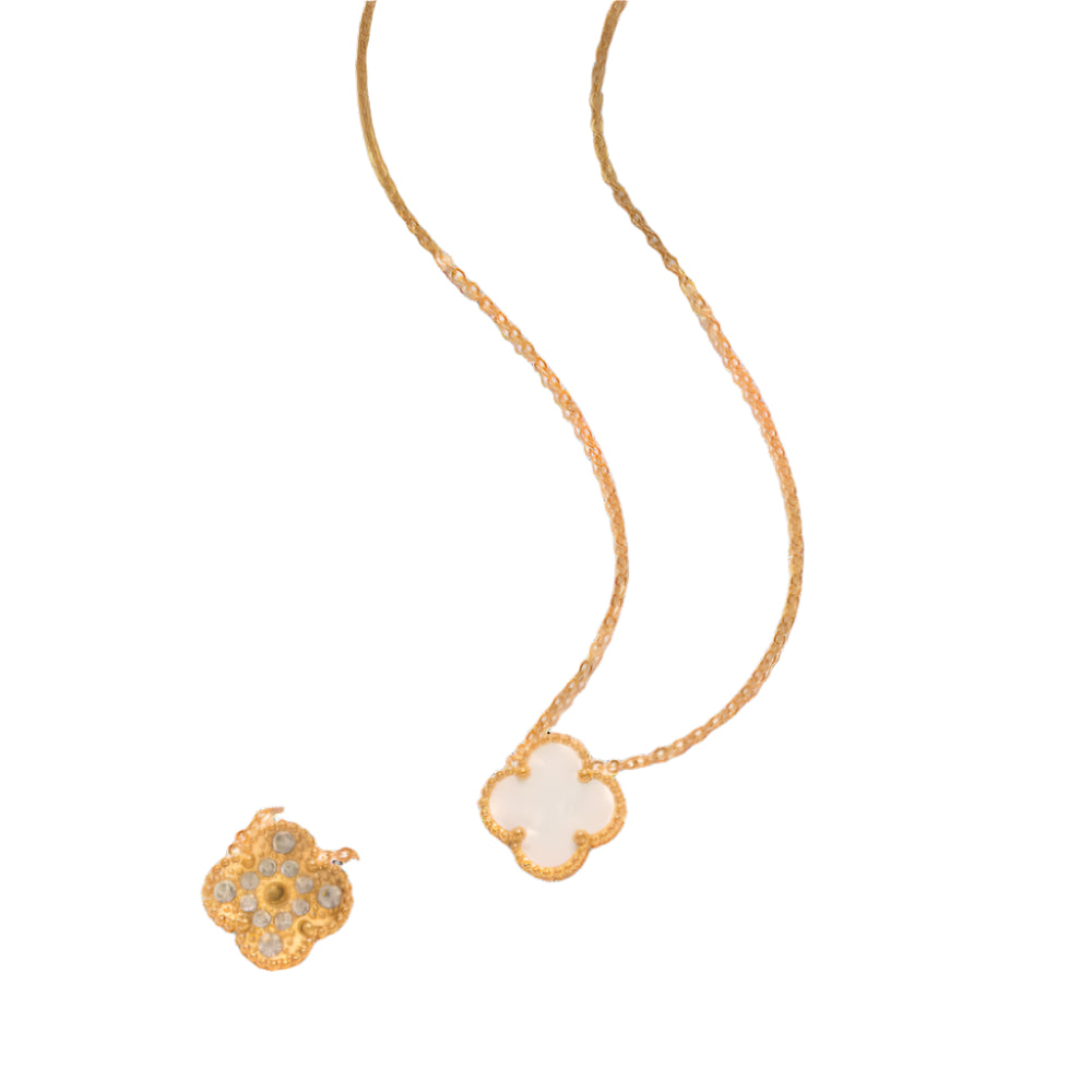 White Clove Necklace
