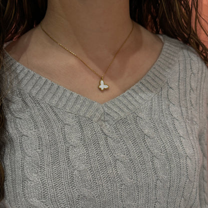 Pearl Butterfly Necklace